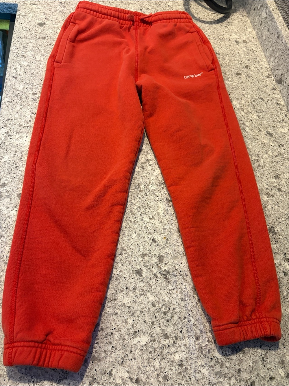 Off-White Kids Red Jogger Sweatpants